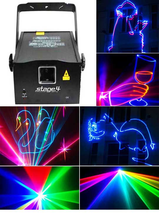 Лазерный проектор для рисования на асфальте STAGE 4 CUBE 3D 650RGB